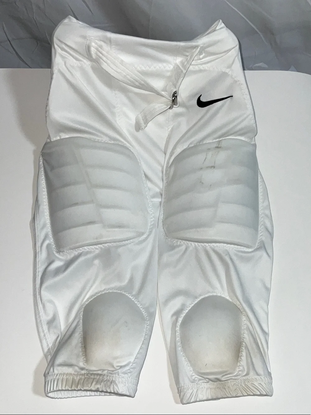 Nike Dri-FIT Youth Medium Padded Football Pants White Integrated Pads